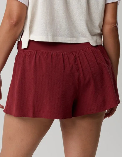 OFFLINE By Aerie Real Me Seersucker Crossover Flowy Short