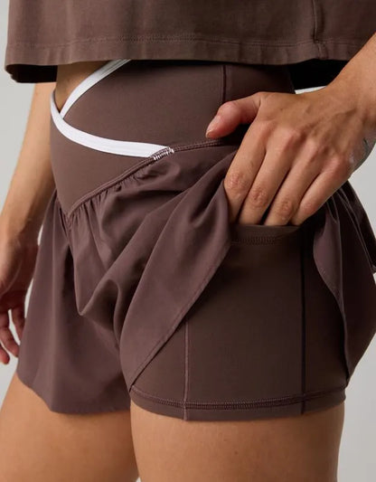 OFFLINE By Aerie Real Me Tipped Crossover Flowy Short