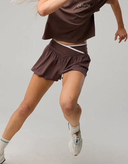 OFFLINE By Aerie Real Me Tipped Crossover Flowy Short