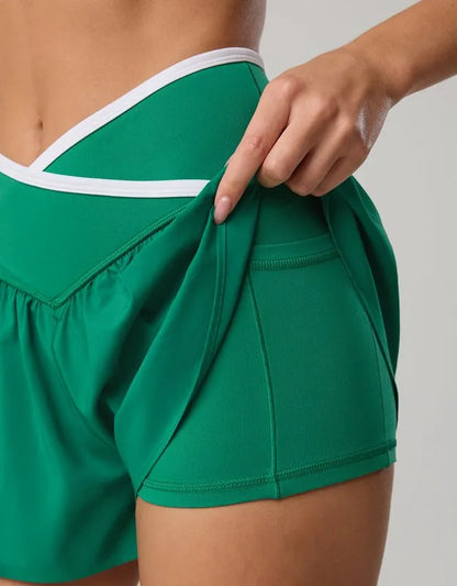 OFFLINE By Aerie Real Me Tipped Crossover Flowy Short