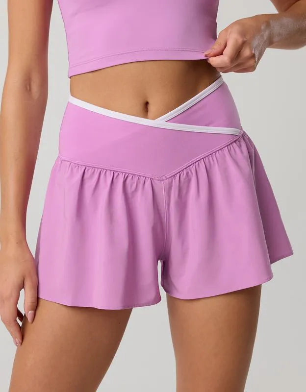 OFFLINE By Aerie Real Me Tipped Crossover Flowy Short