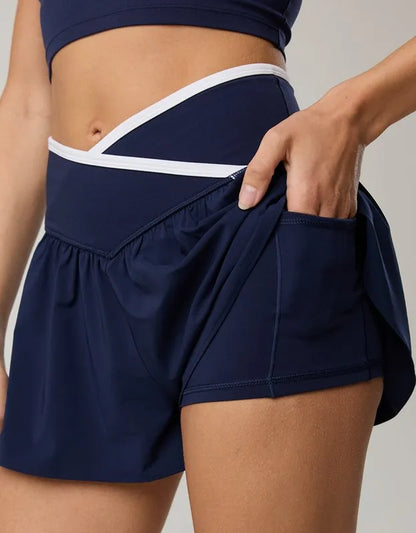 OFFLINE By Aerie Real Me Tipped Crossover Flowy Short