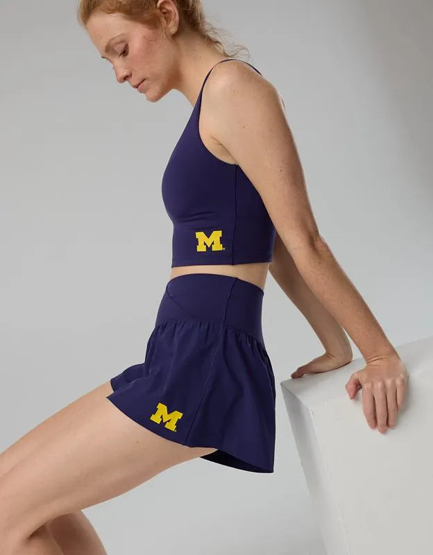 Michigan Wolverines OFFLINE By Aerie Crossover Flowy Short
