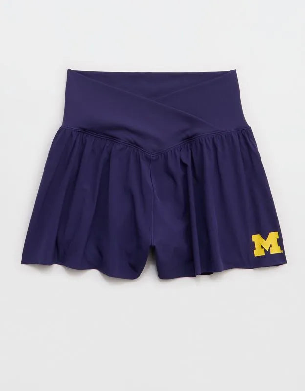 Michigan Wolverines OFFLINE By Aerie Crossover Flowy Short