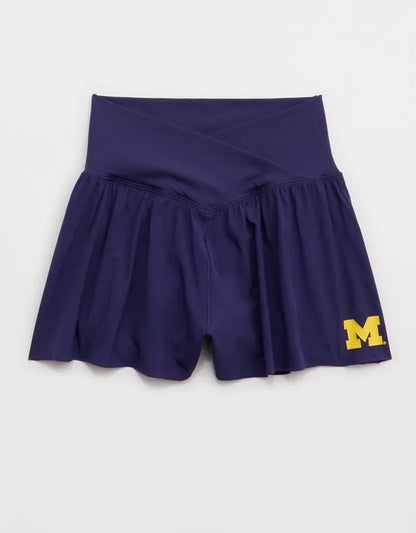 Michigan Wolverines OFFLINE By Aerie Crossover Flowy Short