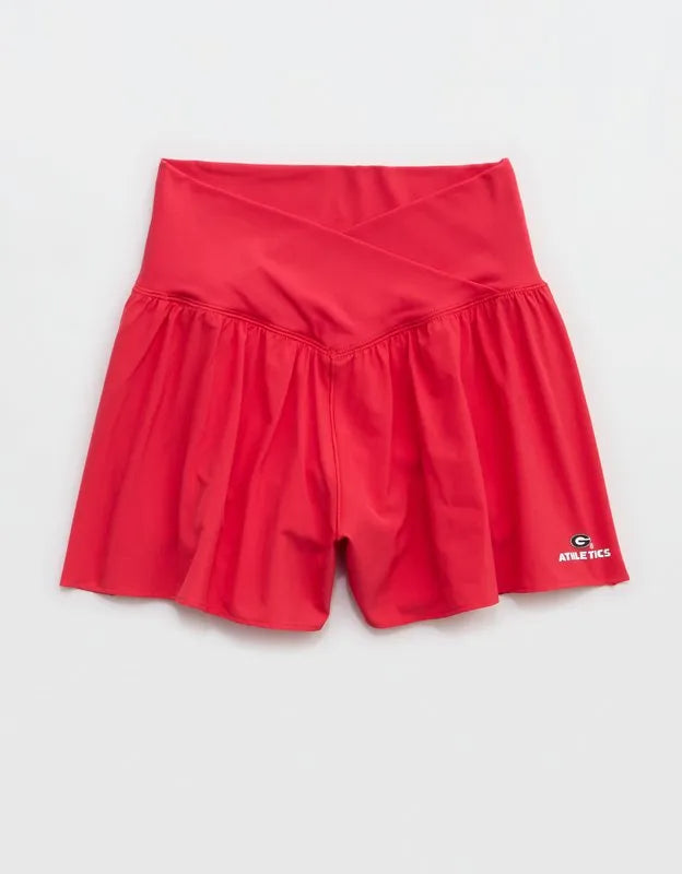 Georgia Bulldogs OFFLINE By Aerie Crossover Flowy Short.
