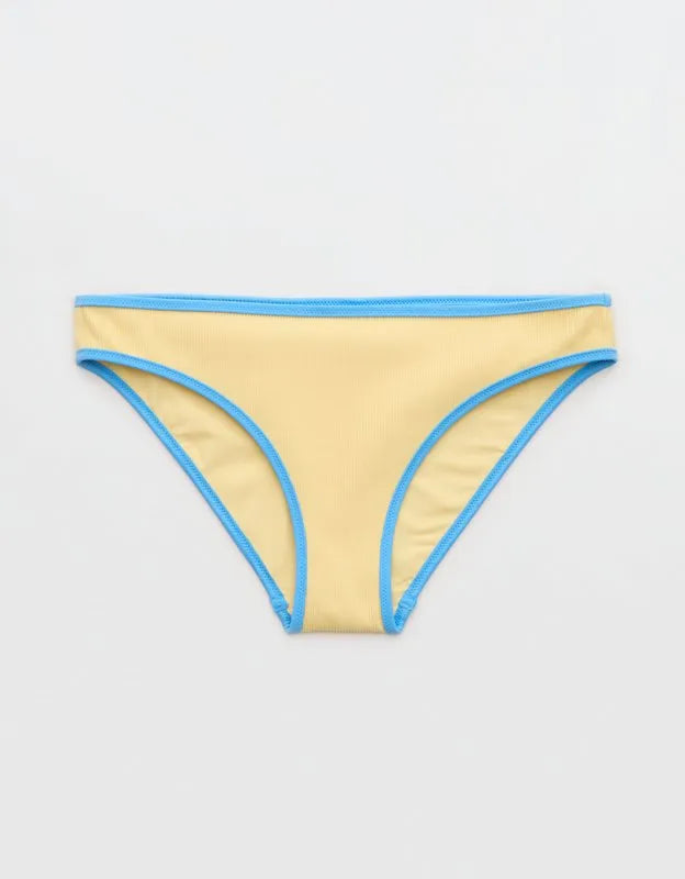 Aerie Ribbed Full Coverage Classic Bikini Bottom