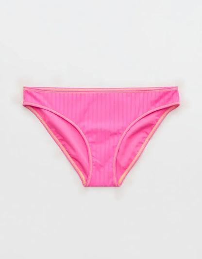 Aerie Ribbed Full Coverage Classic Bikini Bottom