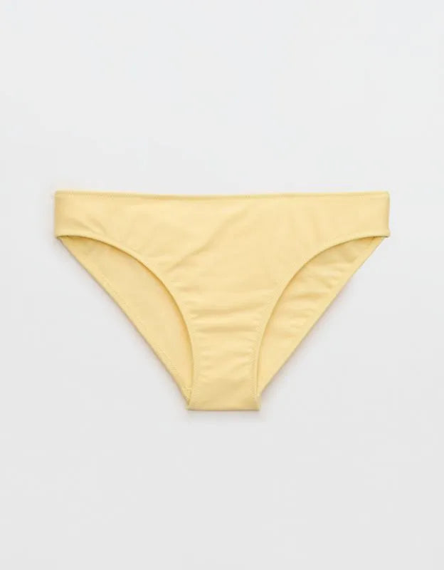 Aerie Shine Ruched Full Coverage Bikini Bottom