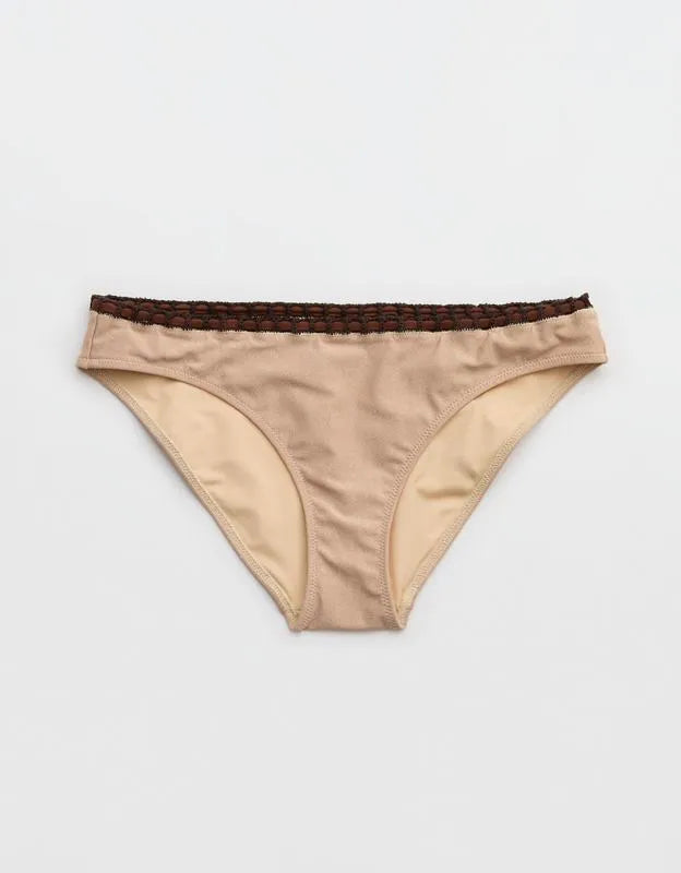 Aerie Crochet Full Coverage Classic Bikini Bottom