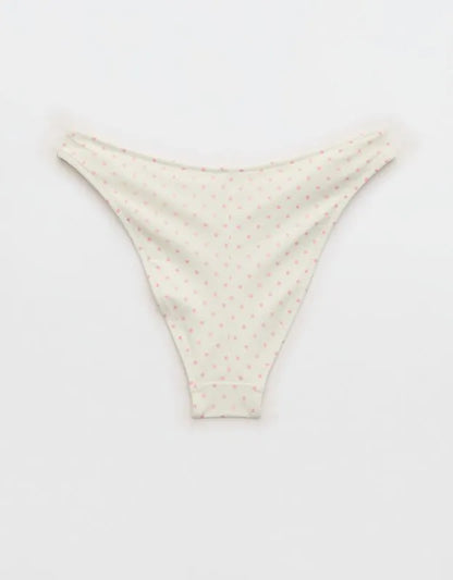 Aerie Mesh Mid Rise Cheeky Bikini Bottom