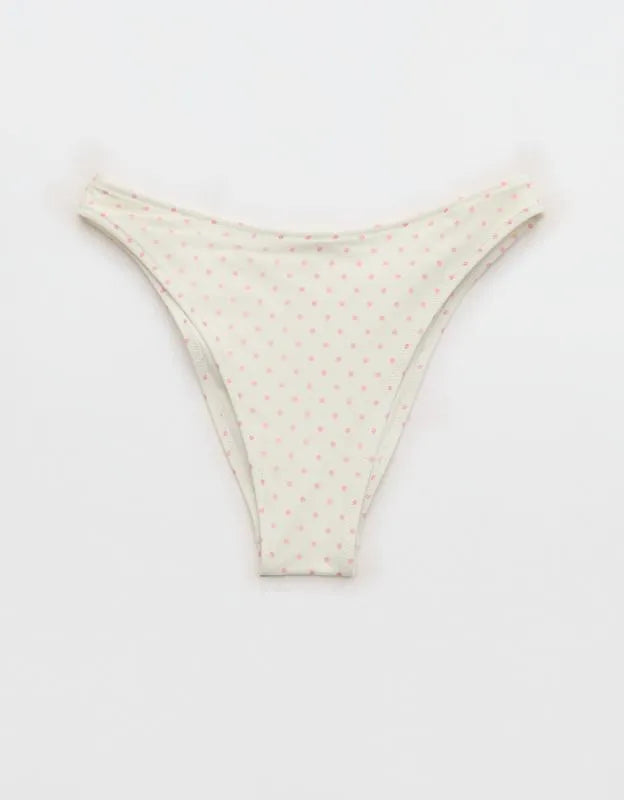 Aerie Mesh Mid Rise Cheeky Bikini Bottom