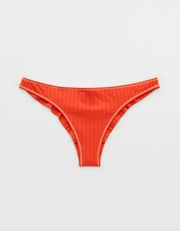 Aerie Ribbed Happy Cheeks Bikini Bottom