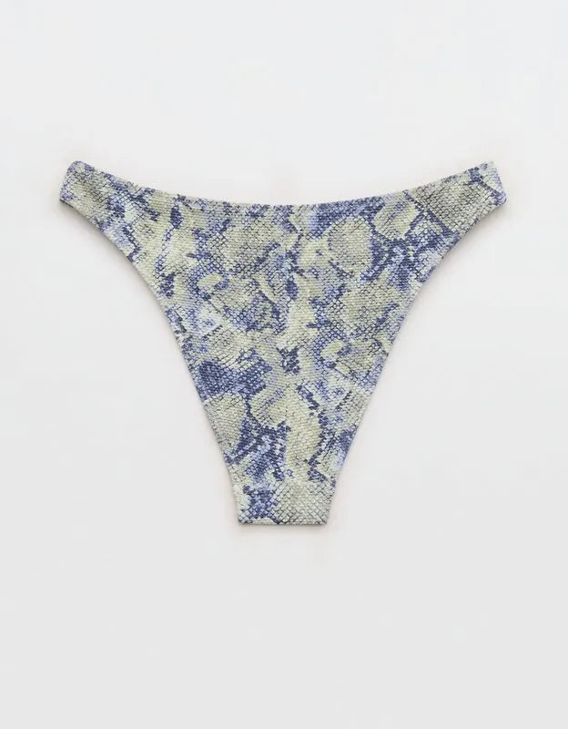 Aerie Pique Mid Rise Cheeky Bikini Bottom