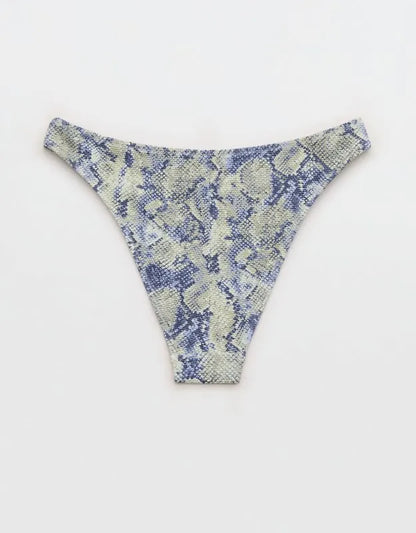 Aerie Pique Mid Rise Cheeky Bikini Bottom