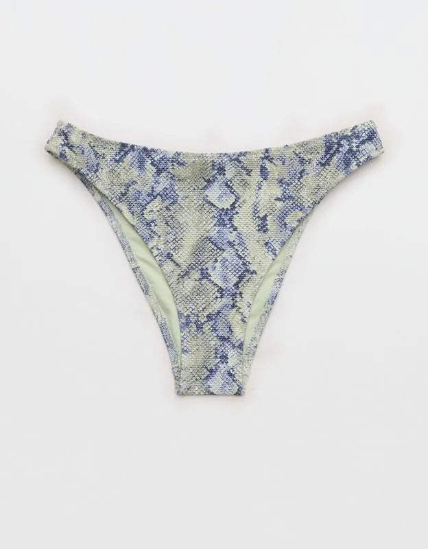 Aerie Pique Mid Rise Cheeky Bikini Bottom