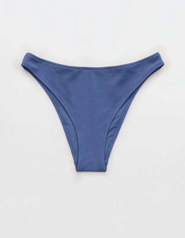 Aerie Pique Mid Rise Cheeky Bikini Bottom