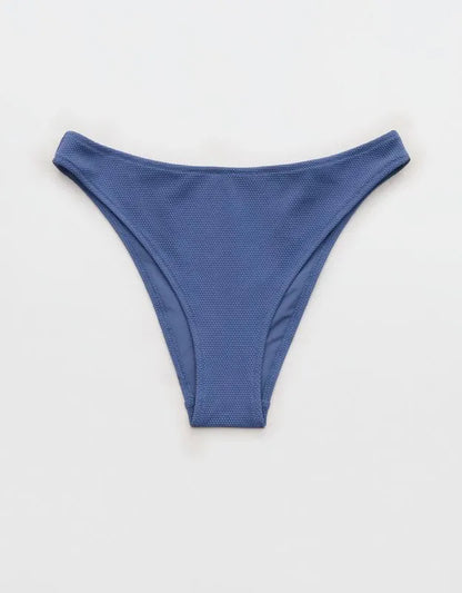 Aerie Pique Mid Rise Cheeky Bikini Bottom