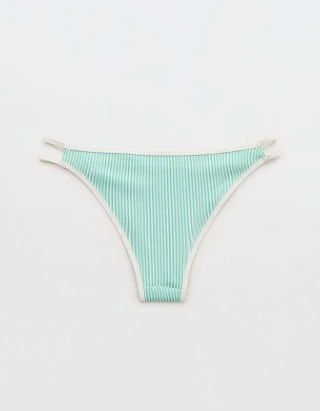 Aerie Ribbed Cheeky Bikini Bottom