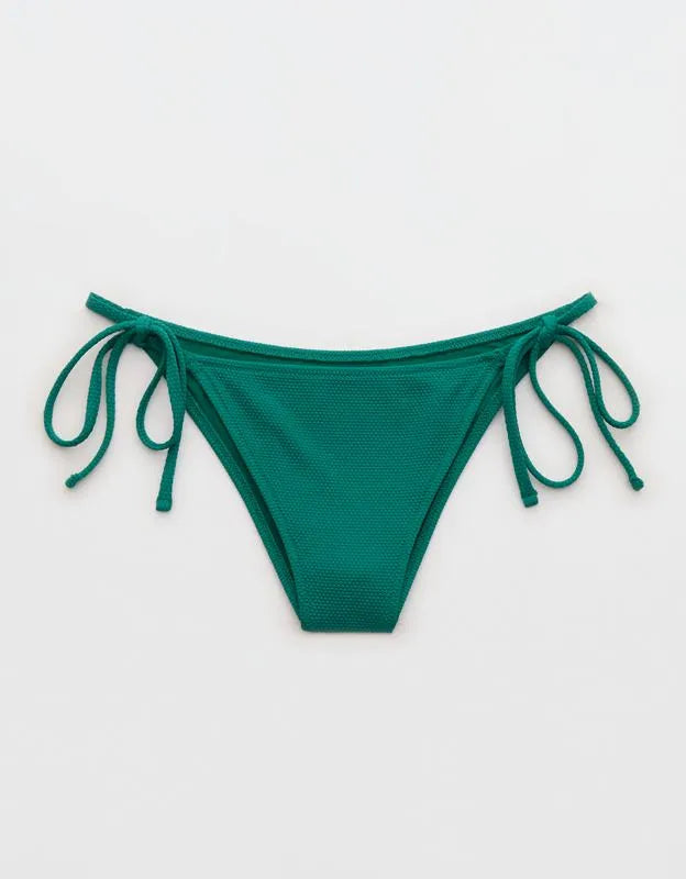 Aerie Pique Cheekiest Side Tie Bikini Bottom