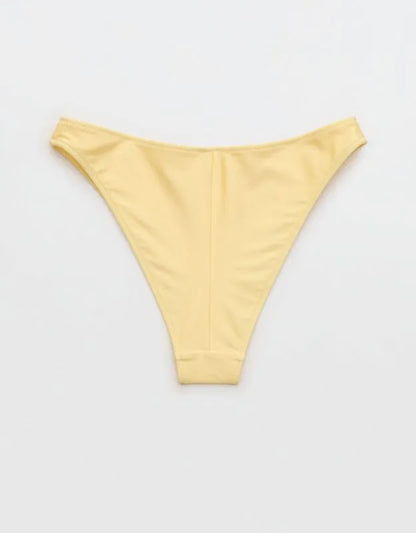Aerie Shine Mid Rise Cheeky Bikini Bottom