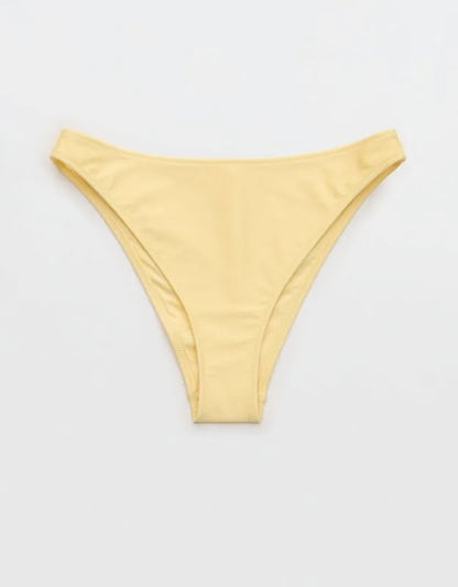 Aerie Shine Mid Rise Cheeky Bikini Bottom
