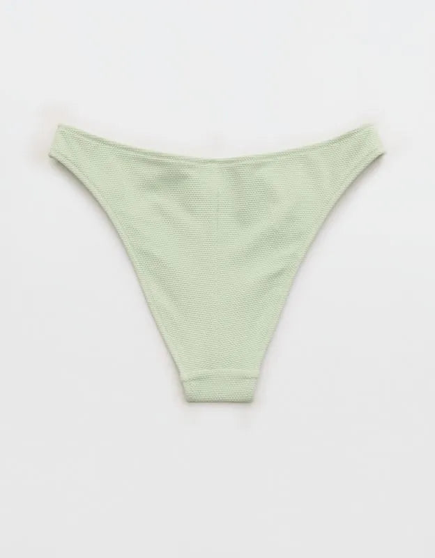 Aerie Pique Mid Rise Cheeky Bikini Bottom