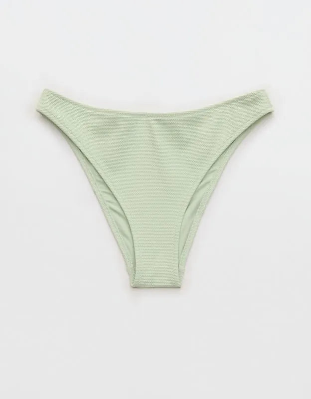 Aerie Pique Mid Rise Cheeky Bikini Bottom