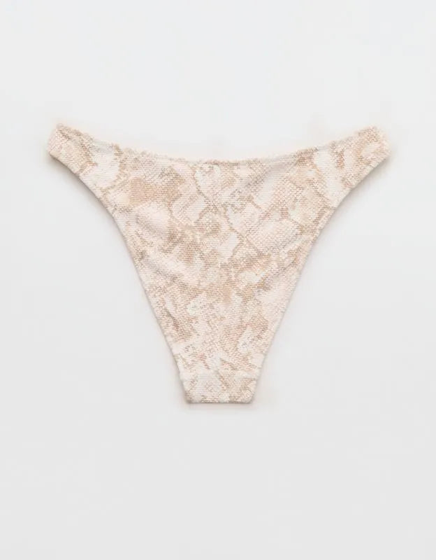 Aerie Pique Mid Rise Cheeky Bikini Bottom