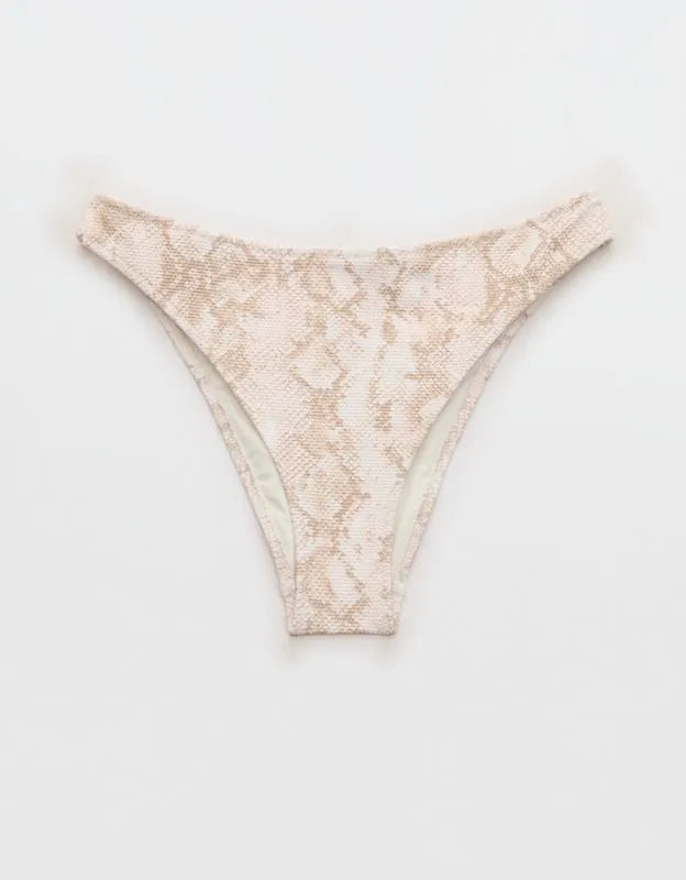 Aerie Pique Mid Rise Cheeky Bikini Bottom