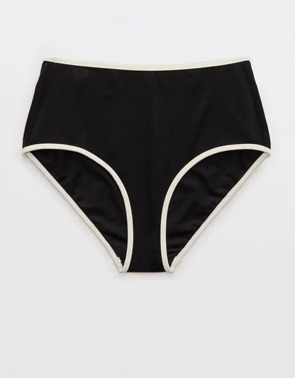 Aerie High Waisted Shine Bikini Bottom