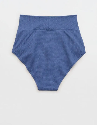Aerie Pique High Waisted Full Coverage Bikini Bottom