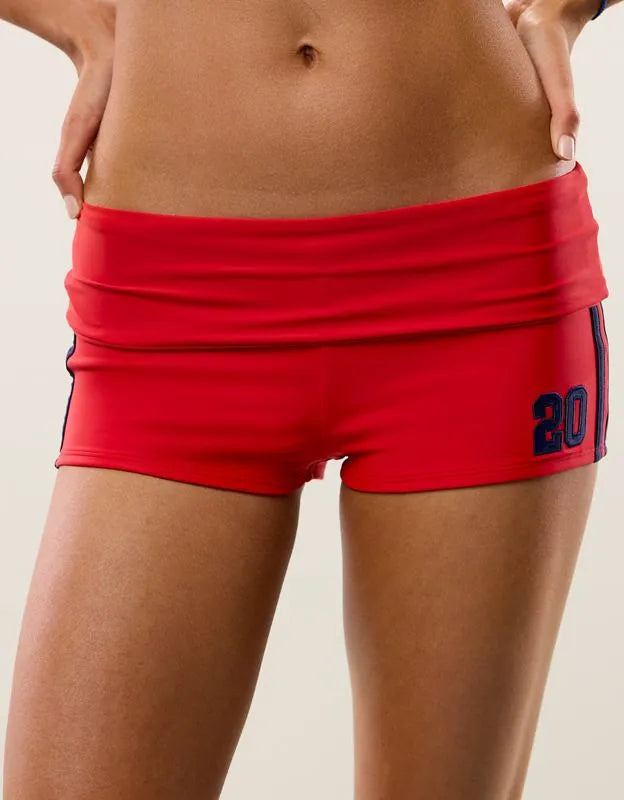 1st Bikini On The Beach™ Foldover Boyshort Bikini Bottom