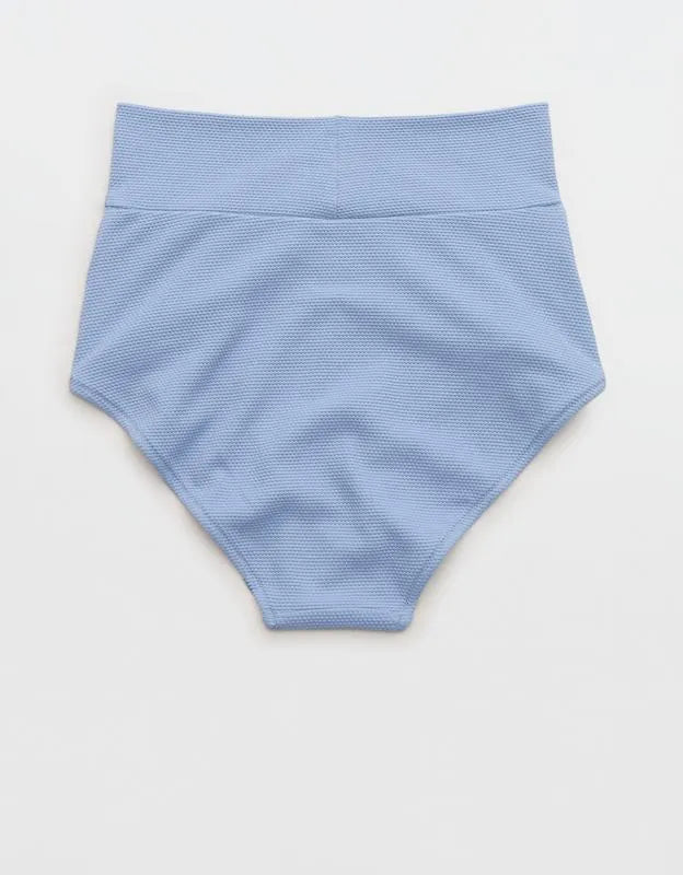 Aerie Pique High Waisted Full Coverage Bikini Bottom