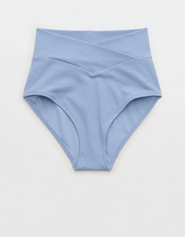 Aerie Pique High Waisted Full Coverage Bikini Bottom
