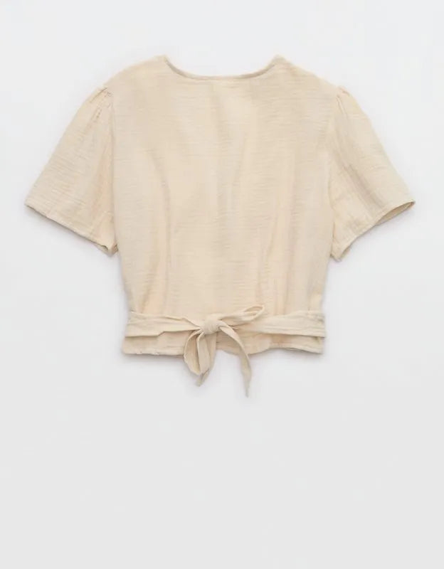 Aerie Day-Off Wrap Top