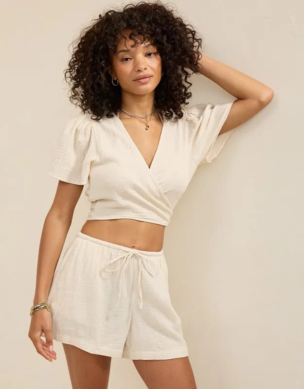 Aerie Day-Off Wrap Top