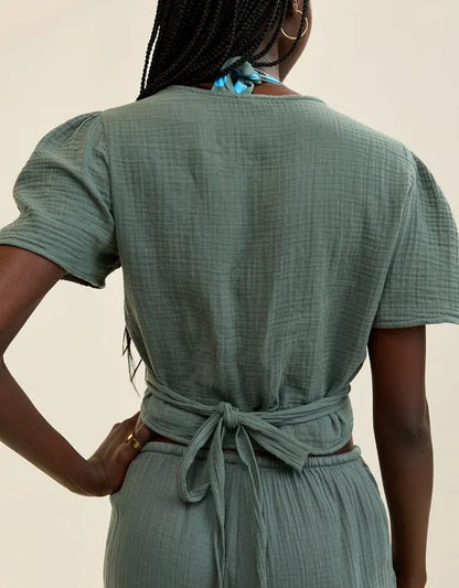 Aerie Day-Off Wrap Top