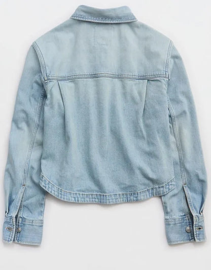Aerie Cropped Buttondown Shirt