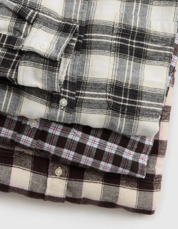 Aerie Anytime Fave Flannel Button Down Shirt