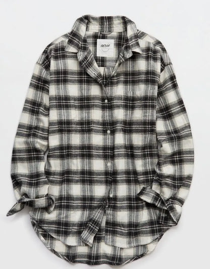 Aerie Anytime Fave Flannel Button Down Shirt