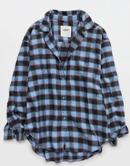Aerie Anytime Fave Flannel Button Down Shirt