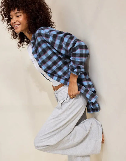 Aerie Anytime Fave Flannel Button Down Shirt