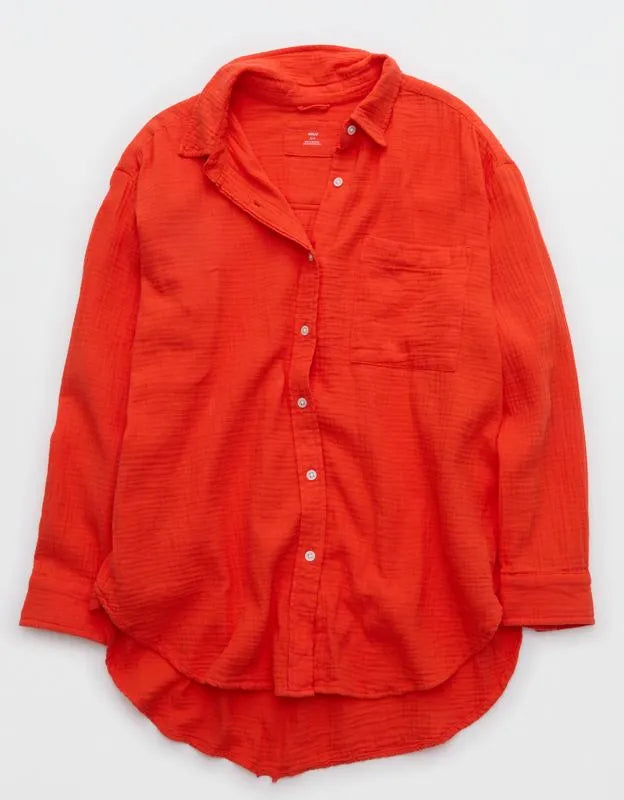 Aerie Day-Off Cover Up Shirt