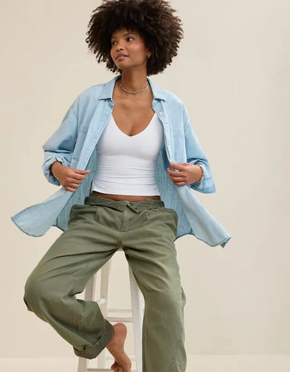Aerie Anytime Fave Woven Shirt