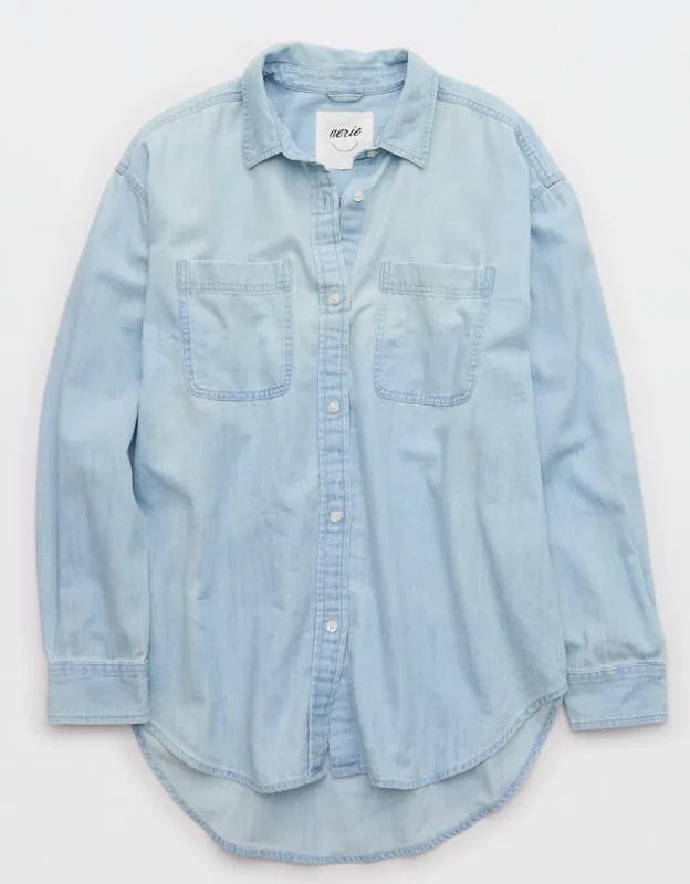 Aerie Anytime Fave Woven Shirt