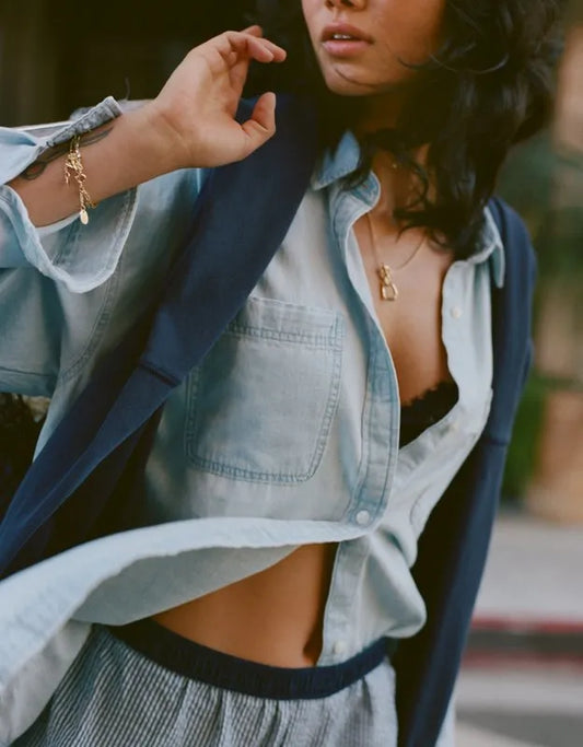 Aerie Anytime Fave Woven Shirt