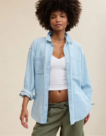 Aerie Anytime Fave Woven Shirt