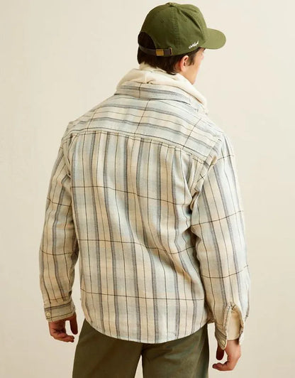 AE Relaxed Fit Textured Flannel Shirt