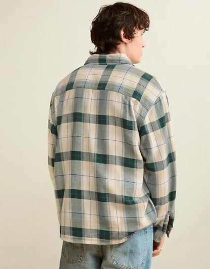 AE Relaxed Fit Textured Flannel Shirt